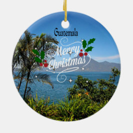 Ornamento De Cerâmica Feliz Natal da Guatemala