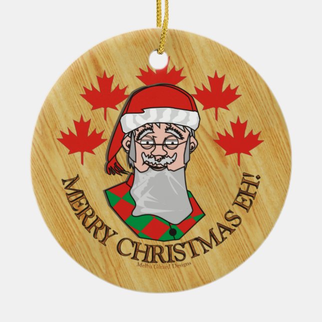 Ornamento De Cerâmica Feliz Natal Eh! (Frente)