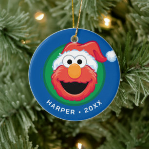 Ornamento De Cerâmica Feliz Natal Elmo