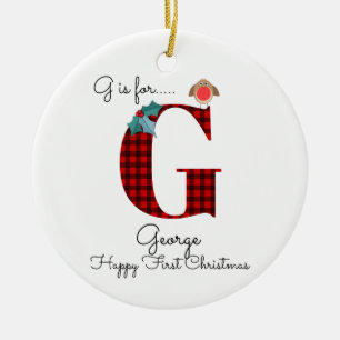 Ornamento De Cerâmica Feliz Natal, eu lumberjack robin tree