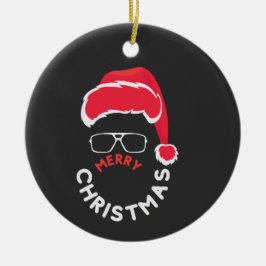 Ornamento De Cerâmica Feliz Natal, Feliz e Brilho