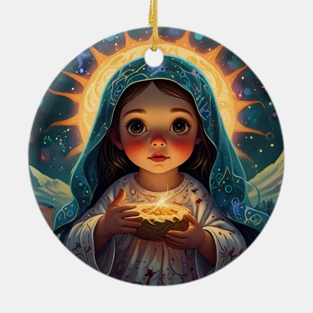 Ornamento De Cerâmica Feliz Natal Joyful Season (Traseira)