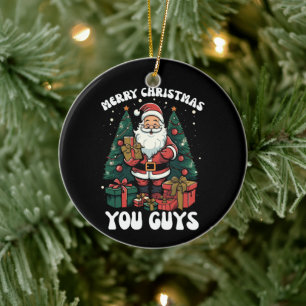 Ornamento De Cerâmica Feliz Natal Pessoal Papai Noel