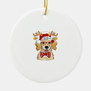 Ornamento De Cerâmica Feliz Natal, Reindeer, Papais noeis bonitinhos Bea