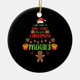 Ornamento De Cerâmica Feliz Natal, Só Quero Assar Coisas