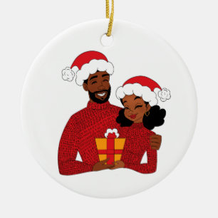 Ornamento De Cerâmica Feliz Natal Vermelho