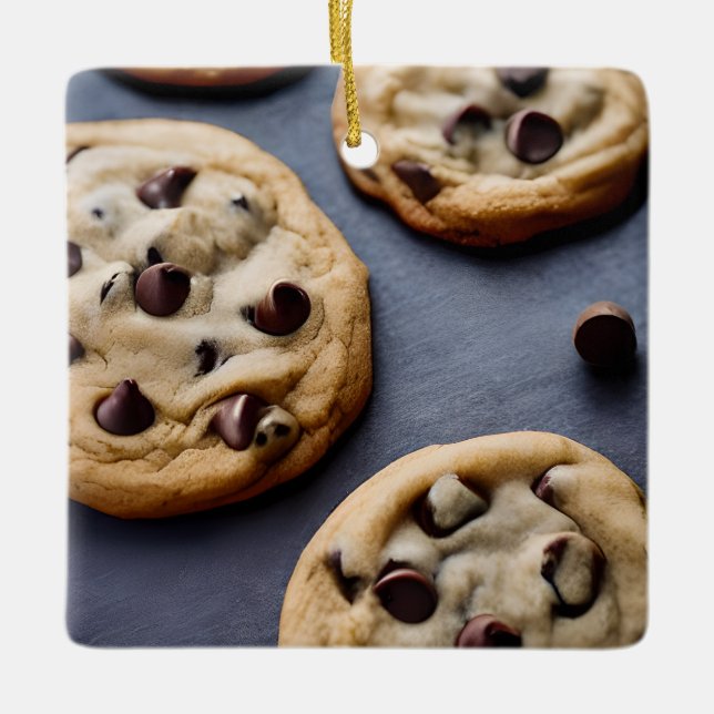 Ornamento De Cerâmica Feliz Natal Weir-massinha | Funny Cookie Pun (Frente)