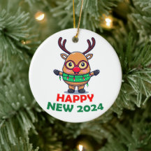 Feliz Nova Reindeer 2024