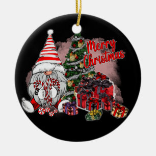 Ornamento De Cerâmica Feliz presente de Natal