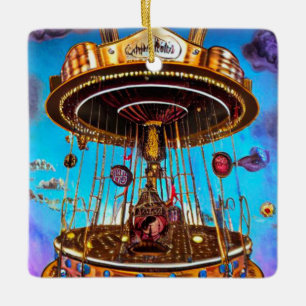 Ornamento De Cerâmica Feliz Surreal - Arredondar