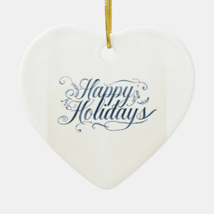 Ornamento De Cerâmica Felizes Festas Boas Festas Natal Família Ano Novo