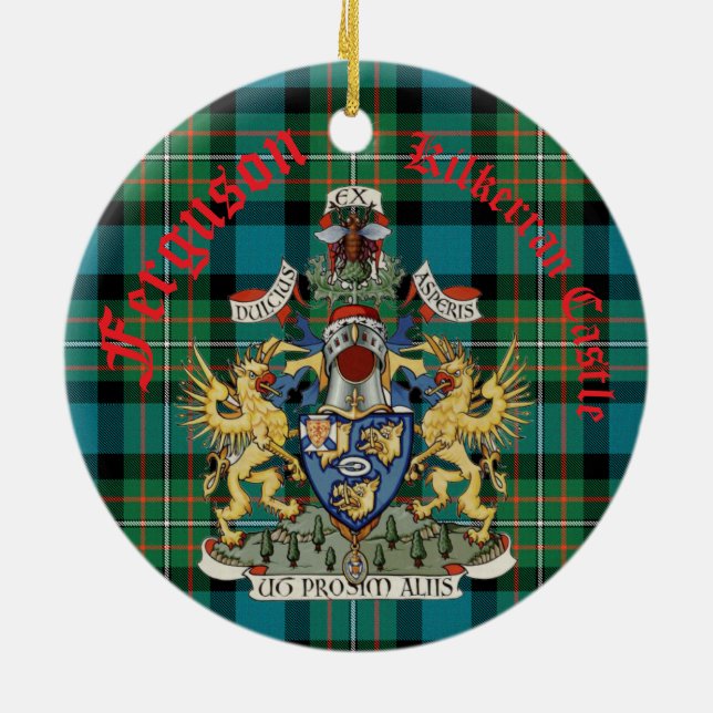 Ornamento De Cerâmica Ferguson Castle Ornament (Traseira)