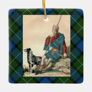 Ornamento De Cerâmica Ferguson Membro do clã e cão
