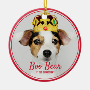 Ornamento De Cerâmica Feriado da Primeira Lembrança de Natal