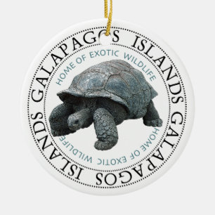 Ornamento De Cerâmica Feriado Das Ilhas Galápagos
