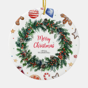 Ornamento De Cerâmica Feriado de Natal