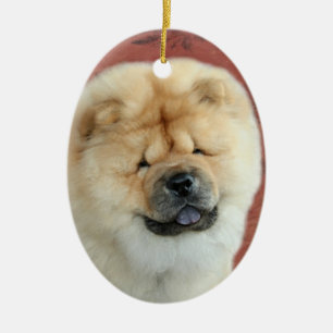 Ornamento De Cerâmica Feriado do filhote de cachorro da comida de comida