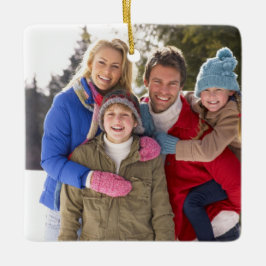 Ornamento De Cerâmica Feriado feito sob encomenda do Natal da foto de