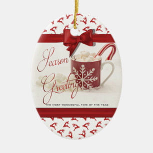 Ornamento De Cerâmica Feriados do Natal, a melhor época do ano