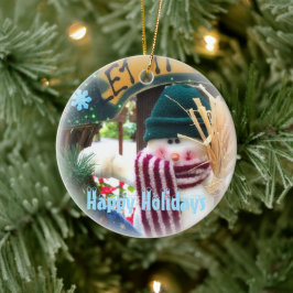 Ornamento De Cerâmica Feriados Felizes セ ラ ミ ク ナ オ メ ン ト