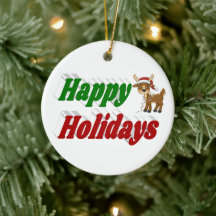 Feriados Felizes, Reindeer, tipografia de Natal