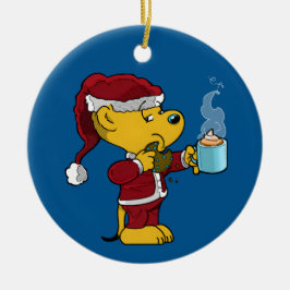 Ornamento De Cerâmica Férias de Natal Selvagem