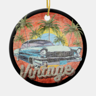 Ornamento De Cerâmica Férias de Verão de Carro vintage russo
