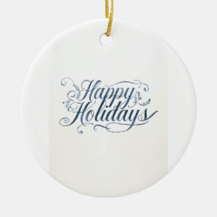 Ornamento De Cerâmica Férias Felizes Natal Família Ano Novo