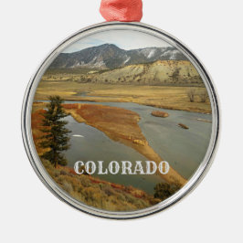 Ornamento De Cerâmica Férias na Paisagem Cênica do Colorado