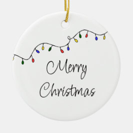 Ornamento De Cerâmica Férias Retro Festivas das Luzes de Natal