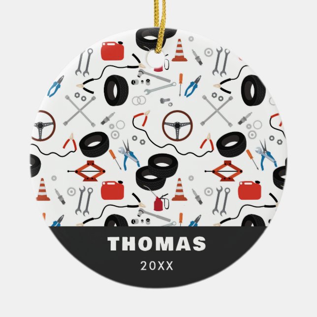 Ornamento De Cerâmica Ferramentas Automotivas Mecânicas De Automóveis (Frente)