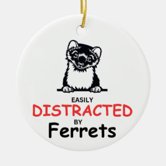 Ornamento De Cerâmica Ferret Ornament, presente para Ferret Lover, Ferre