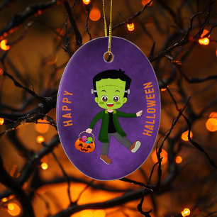 Ornamento De Cerâmica Festa de Halloween para Crianças Frankenstein