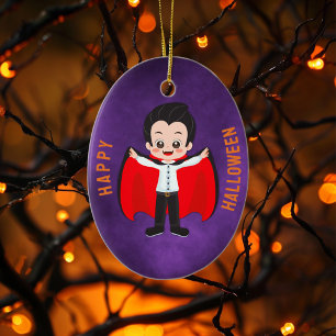 Ornamento De Cerâmica Festa de Halloween para Crianças Vampiro