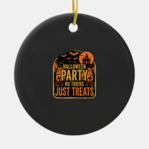 Ornamento De Cerâmica Festa de Halloween Sem Pegadinhas Somente Guloseim