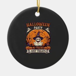 Ornamento De Cerâmica Festa de Halloween Sem Truques Só Guloseimas Fanta