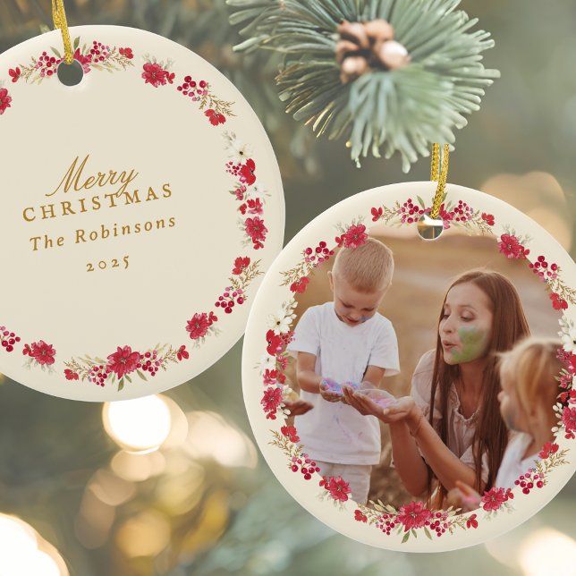 Ornamento De Cerâmica festa de natal de natal de natal (Criador carregado)