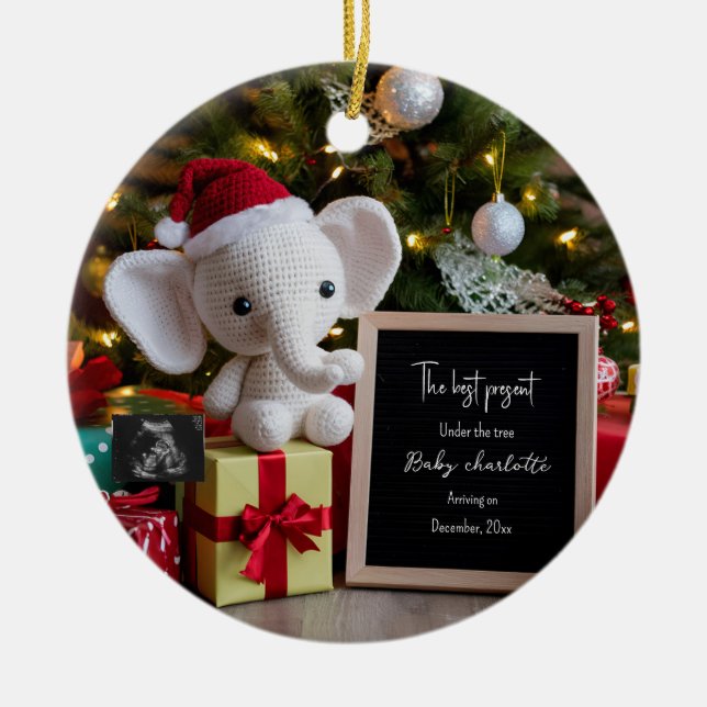 Ornamento De Cerâmica Festas festivas de natação, anúncio (Frente)