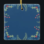 Ornamento De Cerâmica Festivo Garland<br><div class="desc">Algum verde festivo e sagrado para iluminar seu dia.</div>