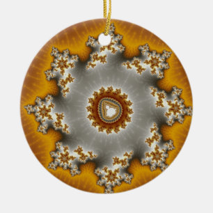 Ornamento De Cerâmica Feulia - Fractal
