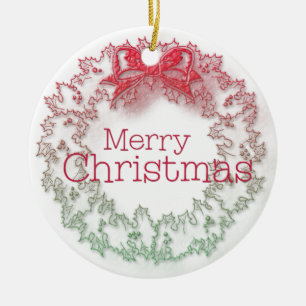 Ornamento De Cerâmica Fia de Natal artístico