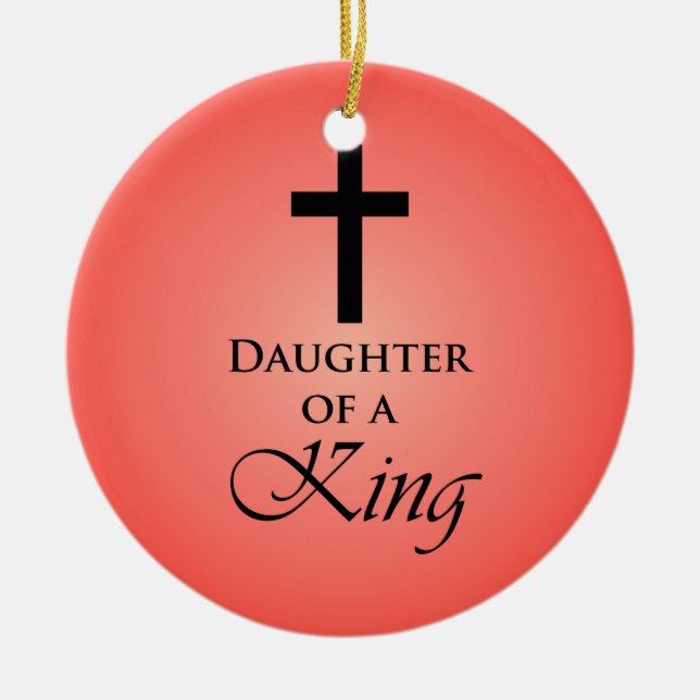 Ornamento De Cerâmica Filha de um Rei (Frente)