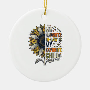 Ornamento De Cerâmica Filha Política Criança Favorita Girassol Vintage S