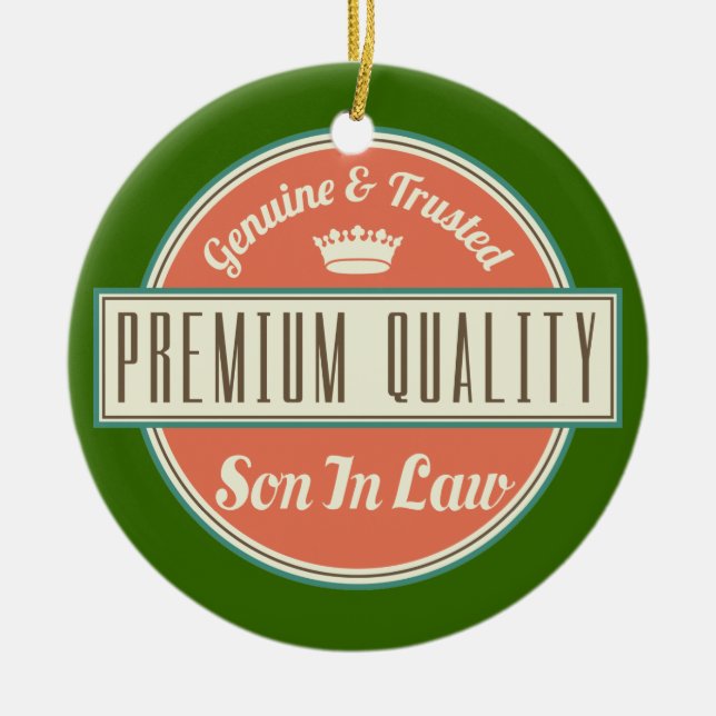 Ornamento De Cerâmica Filho no presente (engraçado) da lei (Frente)