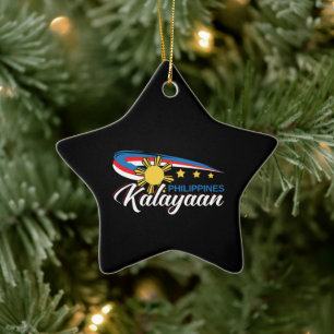 Ornamento De Cerâmica Filipinas Feriado da Independência Kalayan