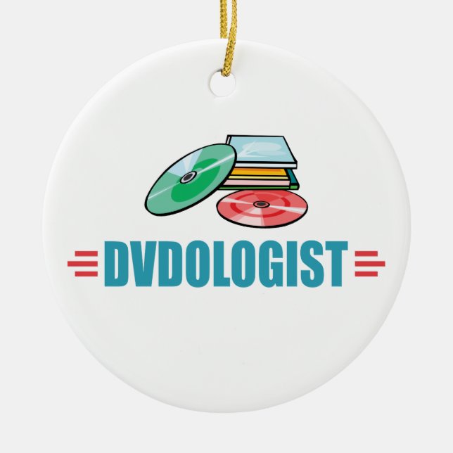 Ornamento De Cerâmica Filme de DVD engraçado (Frente)