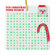 Find NAME Christmas Mini 15 Word Puzzle Green Blue