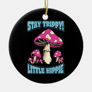 Ornamento De Cerâmica Fique Tripudo! Pequeno Hippie
