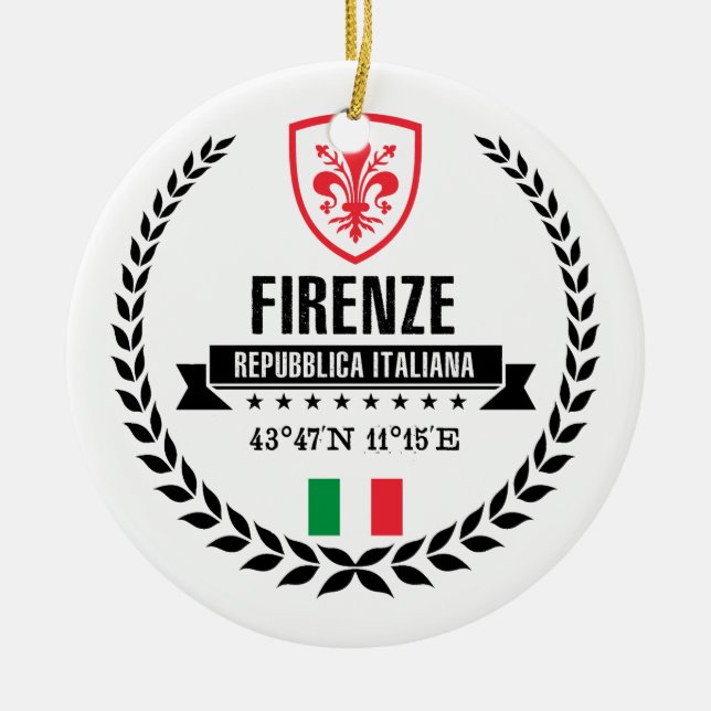 Ornamento De Cerâmica Firenze (Frente)