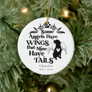 Ornamento De Cerâmica First Christmas always in our heart memorial Pet